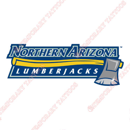 Northern Arizona Lumberjacks Customize Temporary Tattoos Stickers NO.5647